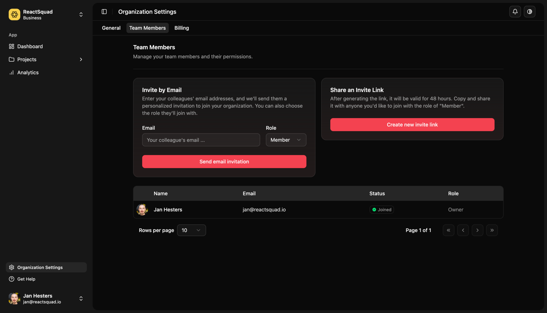 Product screenshot (dark)